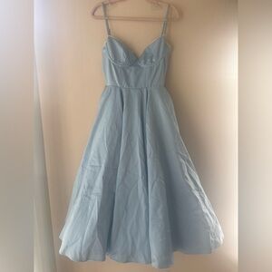 House of CB Mademoiselle Cinderella Blue Tulle Midi Dress